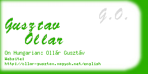gusztav ollar business card